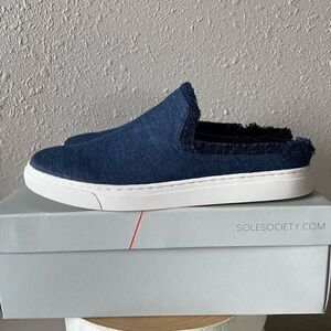 NIB Sole Society DK Blue Boyi Denim Shoes Size 9M and 9.5M